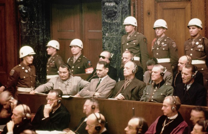 Defendants At Nuremberg Trials