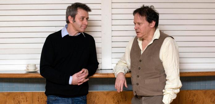 David Wengrow (à g) et David Greaber, Londres, 25 janvier 2019.